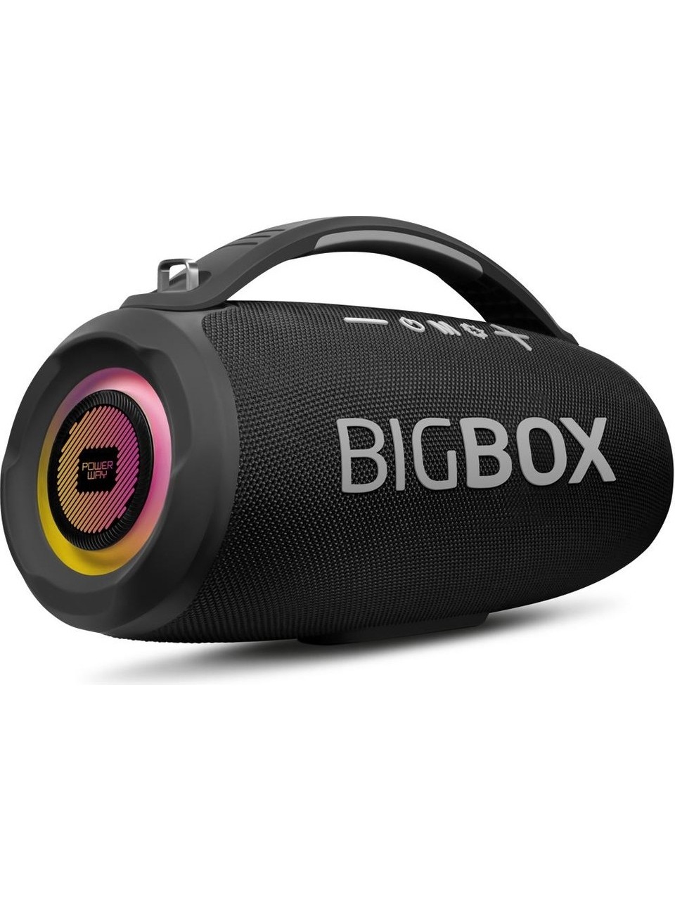 Powerway Bigbox 40W Güç Çift Bass Usb Hafıza Kartı Aux Fm Led Işıklı Bluetooth Hoparlör Hi-Fi Ses Bombası